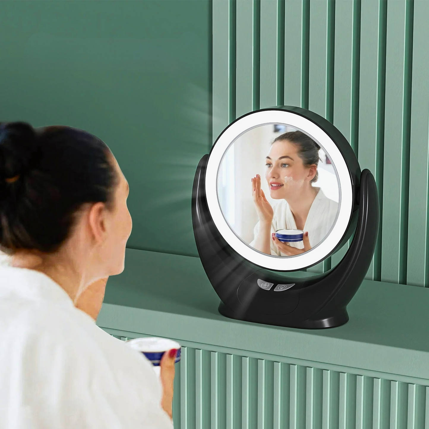 BreezeBright Makeup Mirror Fan