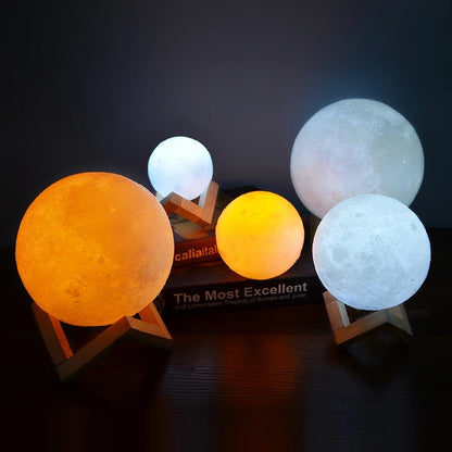 3D Touch LED Moon Lamp