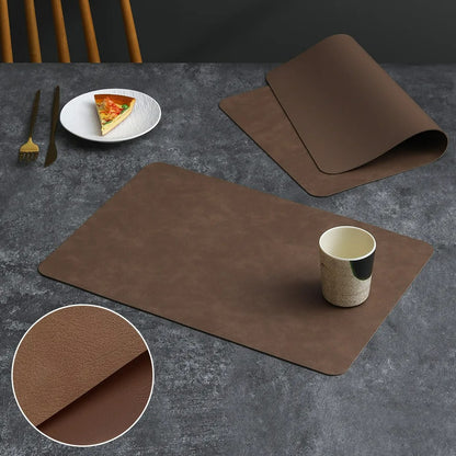 Luxury Solid Leather Placemat